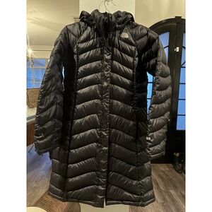 The North Face Parka 600 Goose Down Coat Jacket Black Hooded Women's Size M